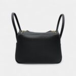 Hermès Lindy 26 in Black Clemence Leather with Palladium Hardware