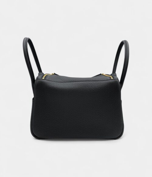 Hermès Lindy 26 in Black Clemence Leather with Palladium Hardware