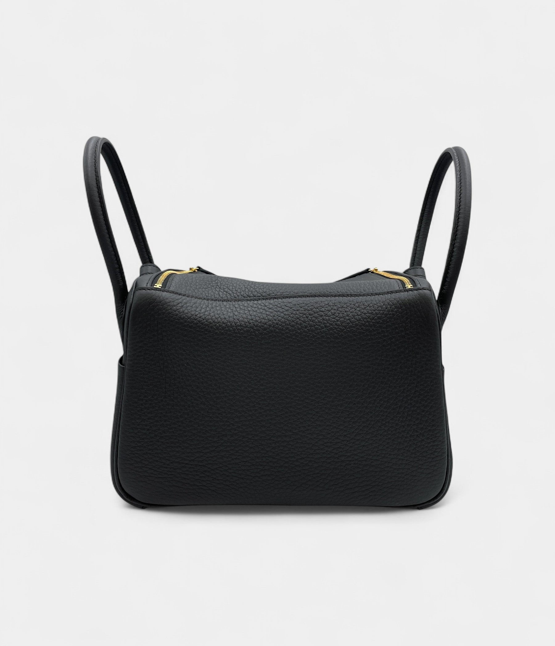 Hermès Lindy 26 in Black Clemence Leather with Palladium Hardware