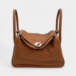 Hermès Lindy 26 in Gold Clemence Leather with Palladium Hardware