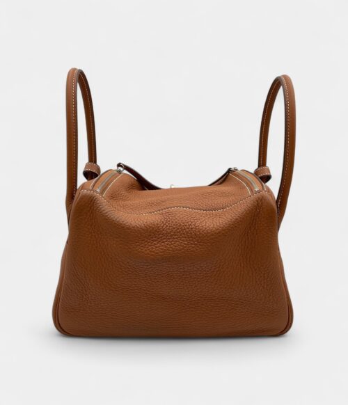 Hermès Lindy 26 in Gold Clemence Leather with Palladium Hardware