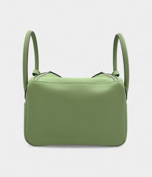 Hermès Lindy 26 in Green Cricket Evercolor Leather with Palladium Hardware