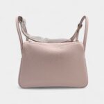Hermès Lindy 26 in Mauve Pale Clemence Leather with Palladium Hardware