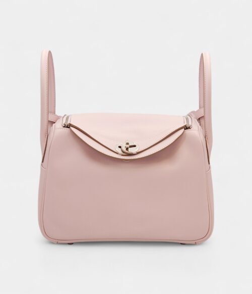 Hermès Lindy 26 in Mauve Pale Evercolor Leather with Palladium Hardware