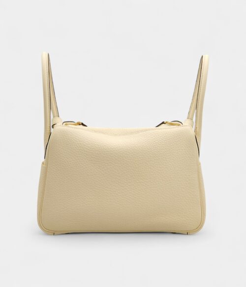 Hermès Lindy 26 in Nata Clemence Leather with Gold Hardware