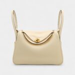 Hermès Lindy 26 in Nata Clemence Leather with Gold Hardware