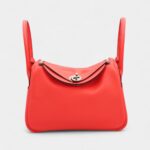 Hermès Lindy 26 in Rose Texas Evercolor Leather with Palladium Hardware