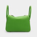Hermès Lindy 26 in Yucca Green Leather with Palladium Hardware