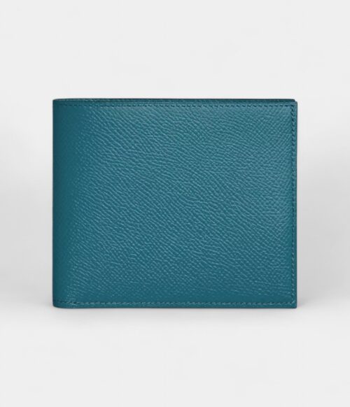 Hermès MC² Copernic Compact Wallet in Blue Epsom Calfskin