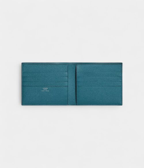 Hermès MC² Copernic Compact Wallet in Blue Epsom Calfskin