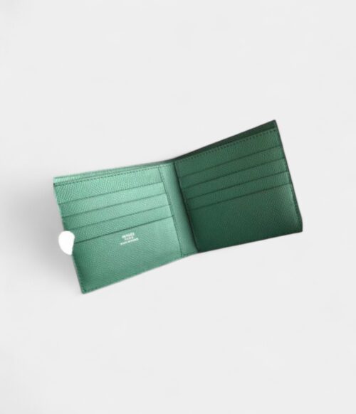 Hermès MC² Copernic Compact Wallet in Epsom Leather Green