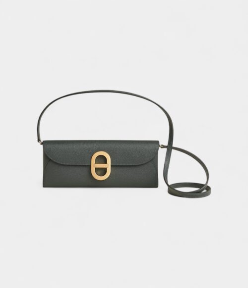 Hermès Maillon To Go Wallet In Vert Mangrove