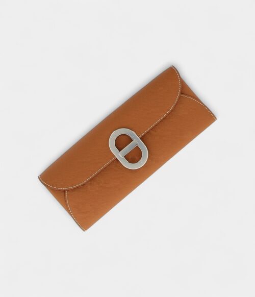 Hermès Maillon To Go Wallet in Gold Epsom with Palladium Hardware