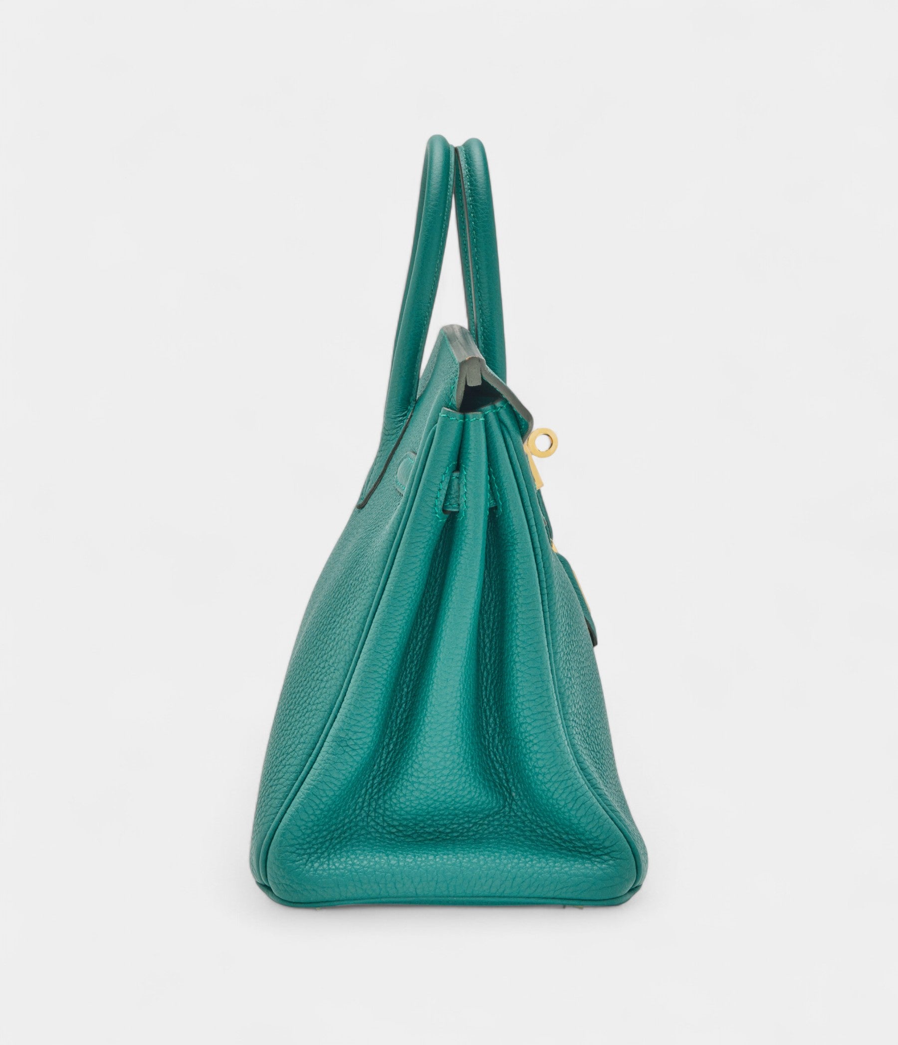 Hermès Malachite Togo Birkin 25 Gold Hardware