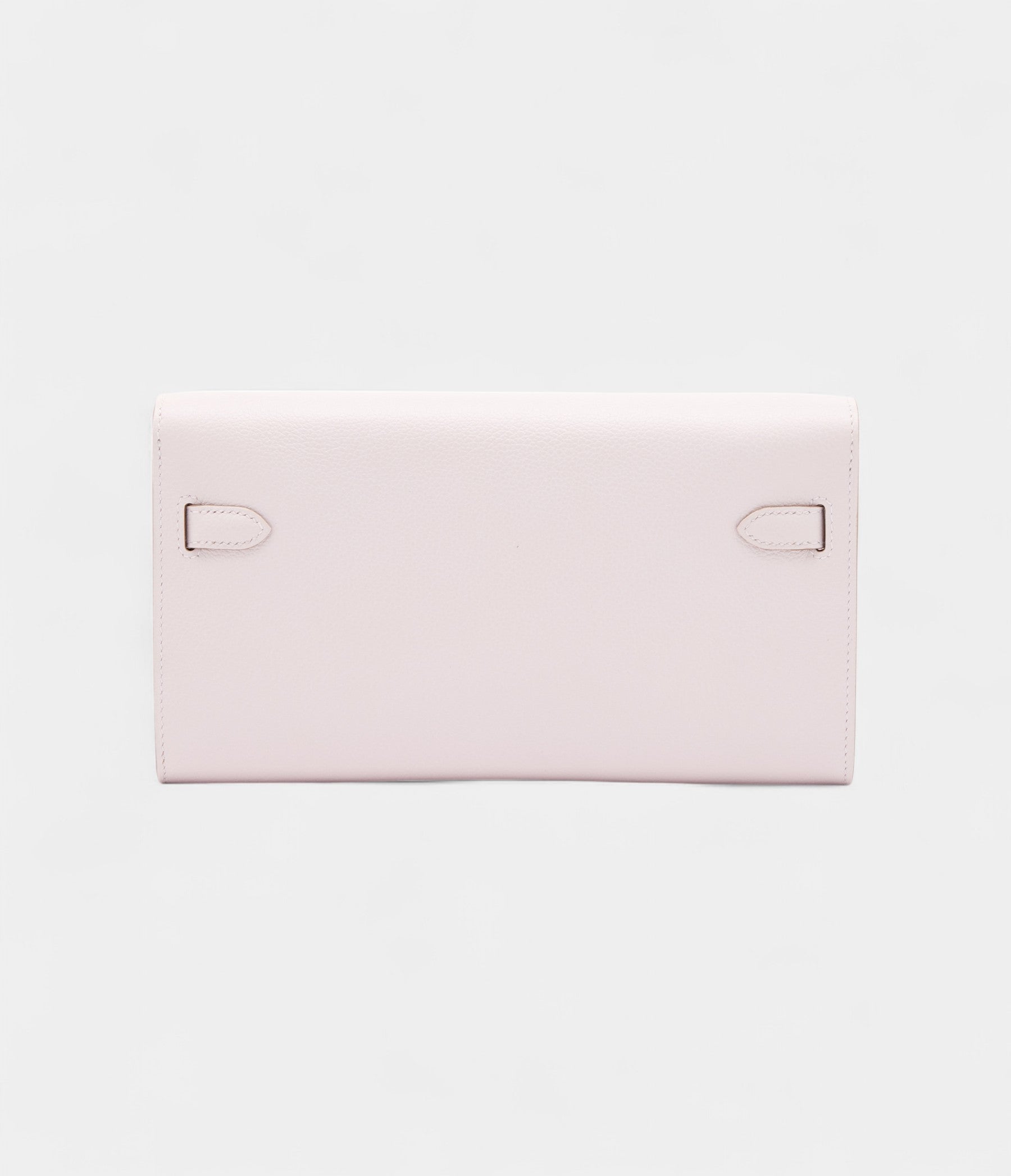 Hermès Mauve Pale Evercolor Kelly To Go Wallet Palladium Hardware