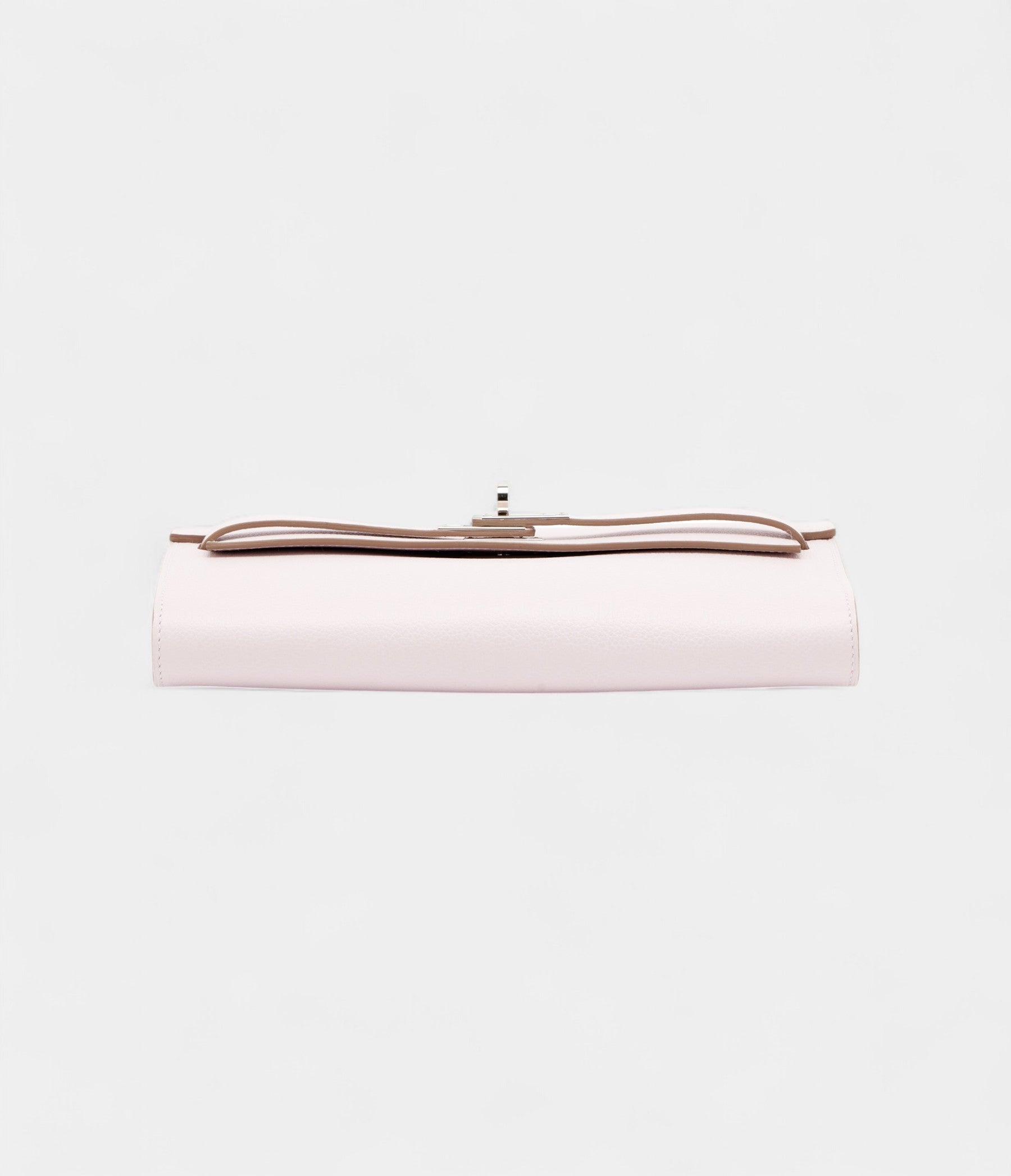 Hermès Mauve Pale Evercolor Kelly To Go Wallet Palladium Hardware