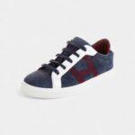 Hermès Men's Leather Printed Sneakers Artistry Timeless Elegance