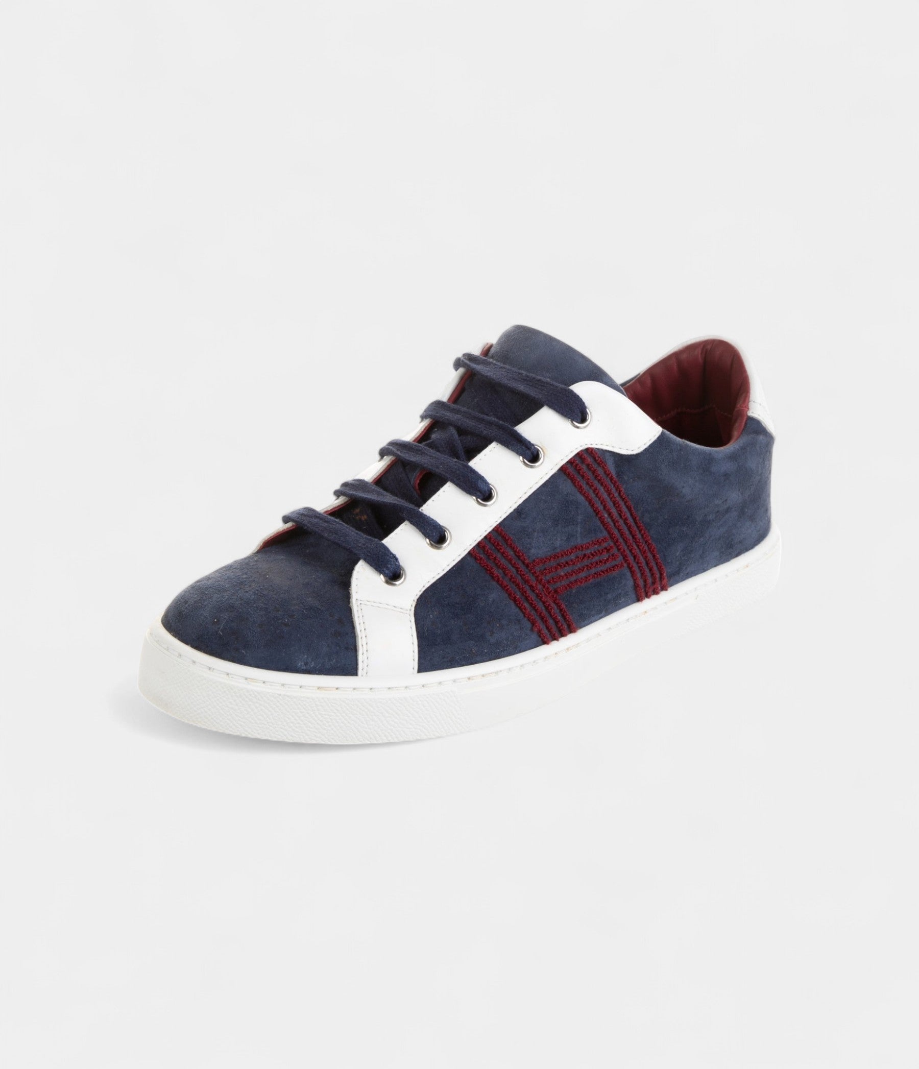 Hermès Men's Leather Printed Sneakers Artistry Timeless Elegance