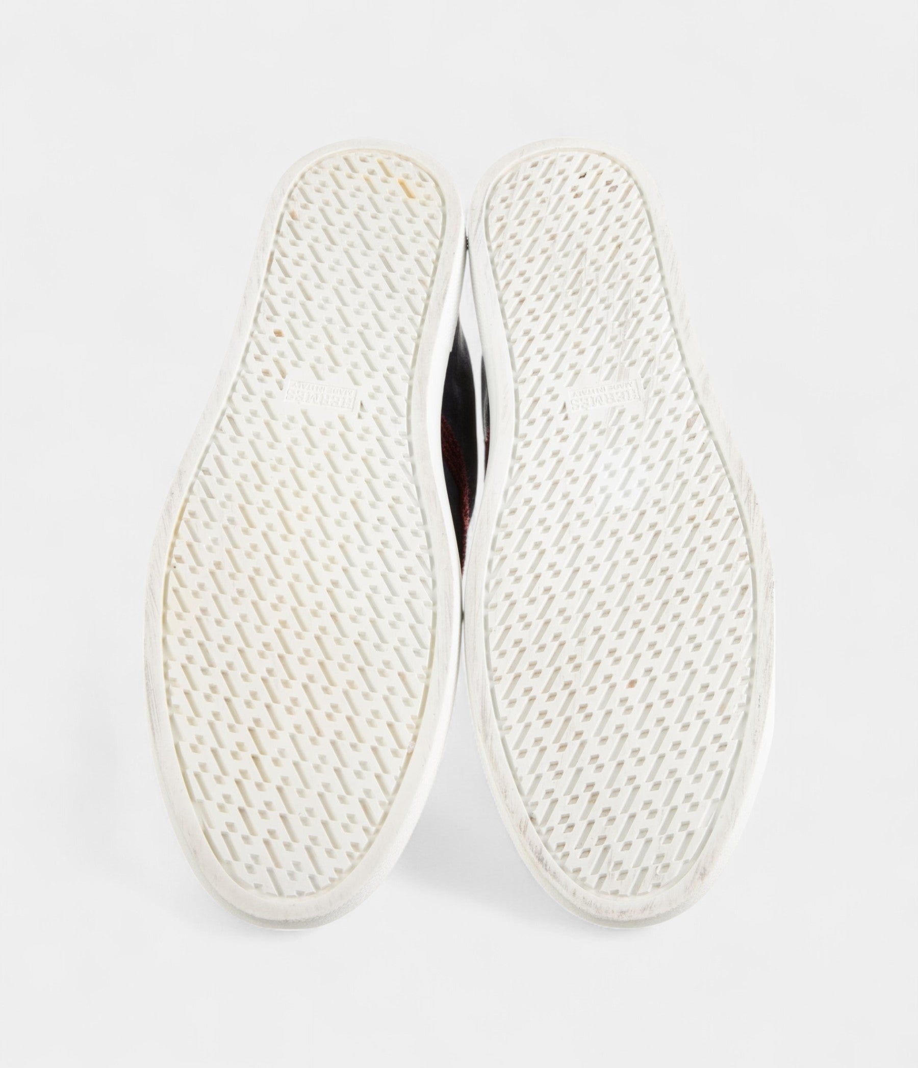 Hermès Men's Leather Printed Sneakers Artistry Timeless Elegance