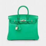Hermès Menthe Swift Birkin 25 Palladium Hardware