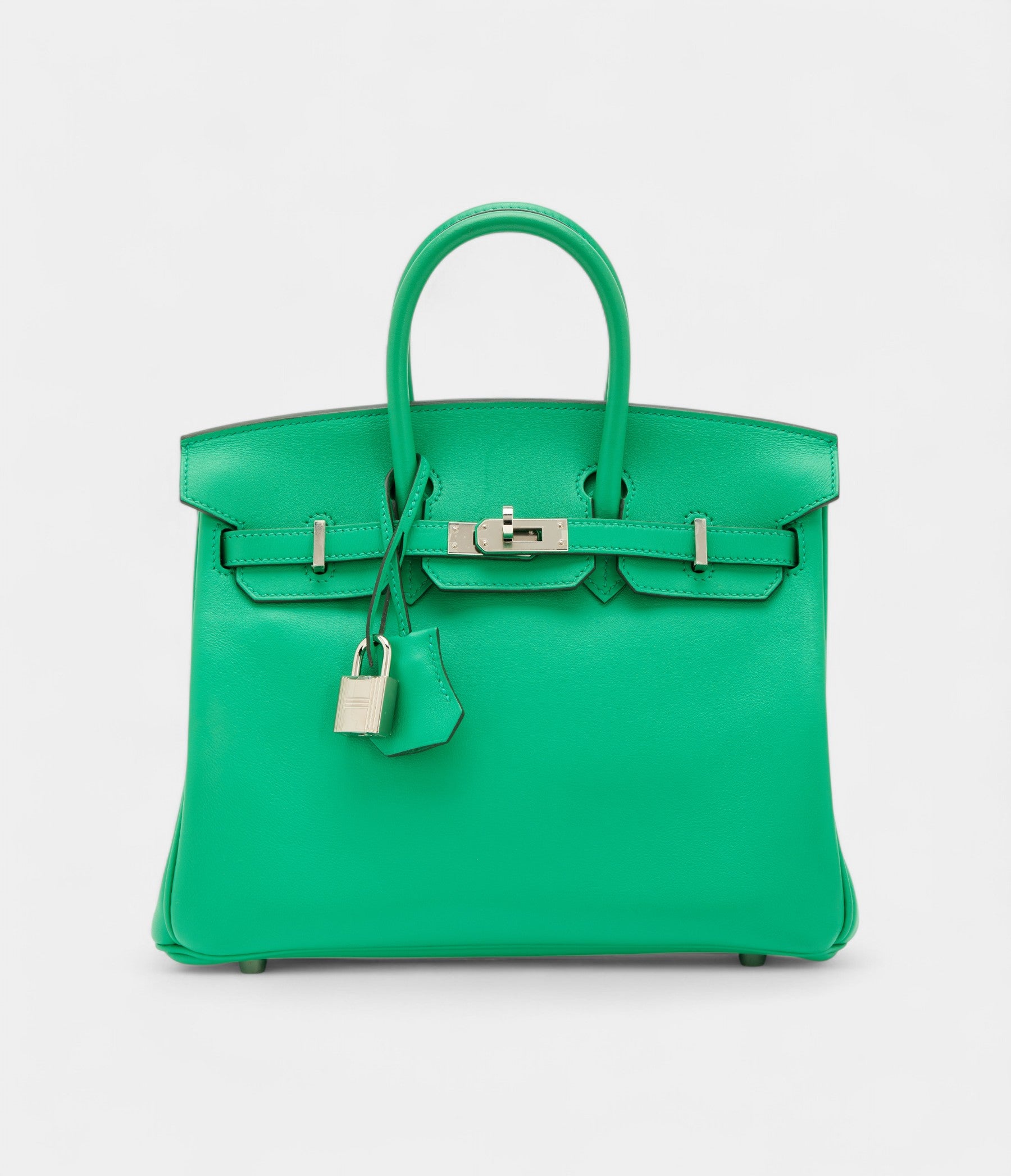 Hermès Menthe Swift Birkin 25 Palladium Hardware