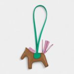 Hermès Milo Lambskin Grigri Rodeo Horse Bag Charm PM