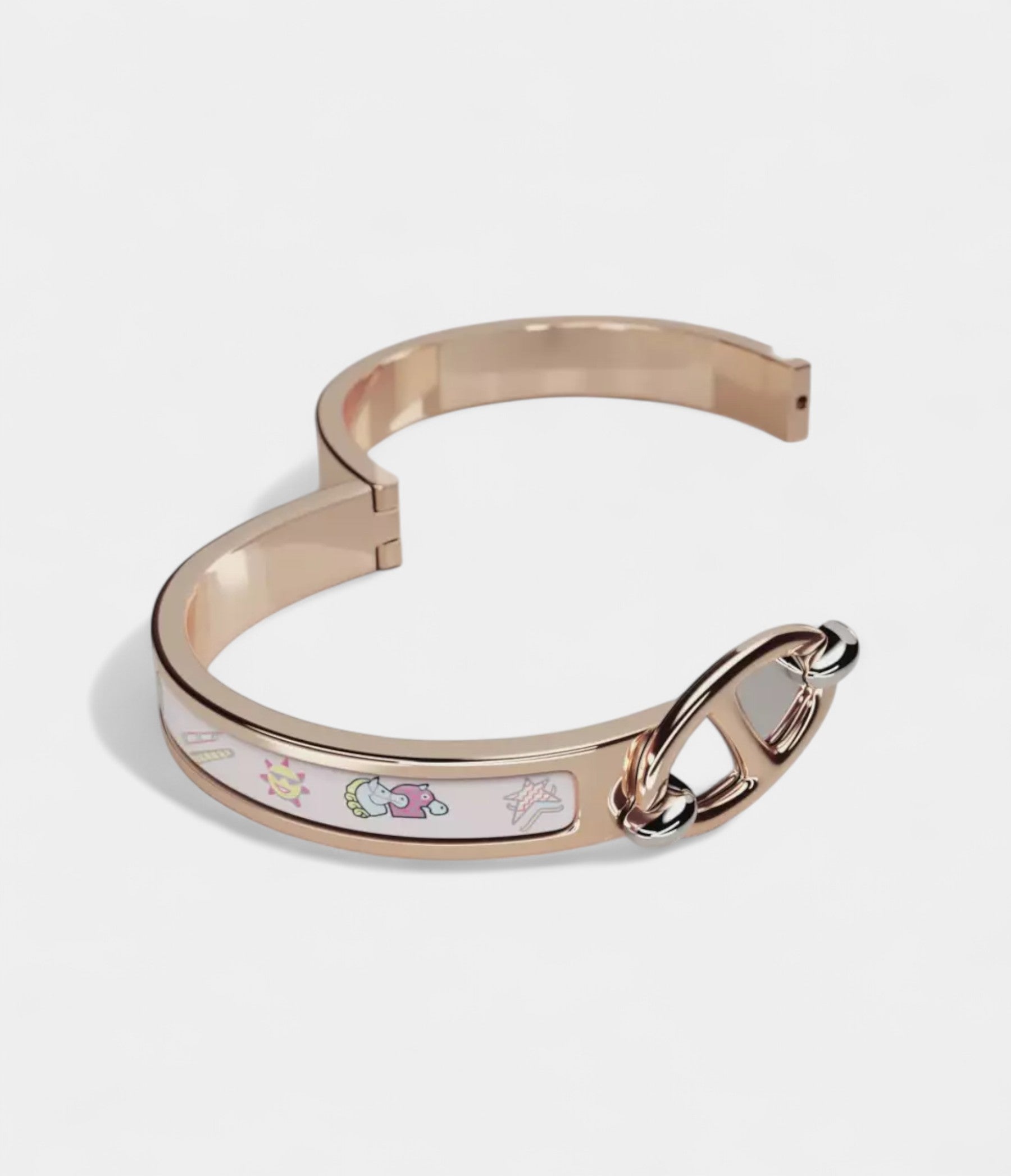 HermesMiniClicChained_AncreFunnyIceCreamBracelet_Jasmin_1.jpg Hermès Mini Clic Chaîne d'Ancre Funny Ice Cream Bracelet Jasmin