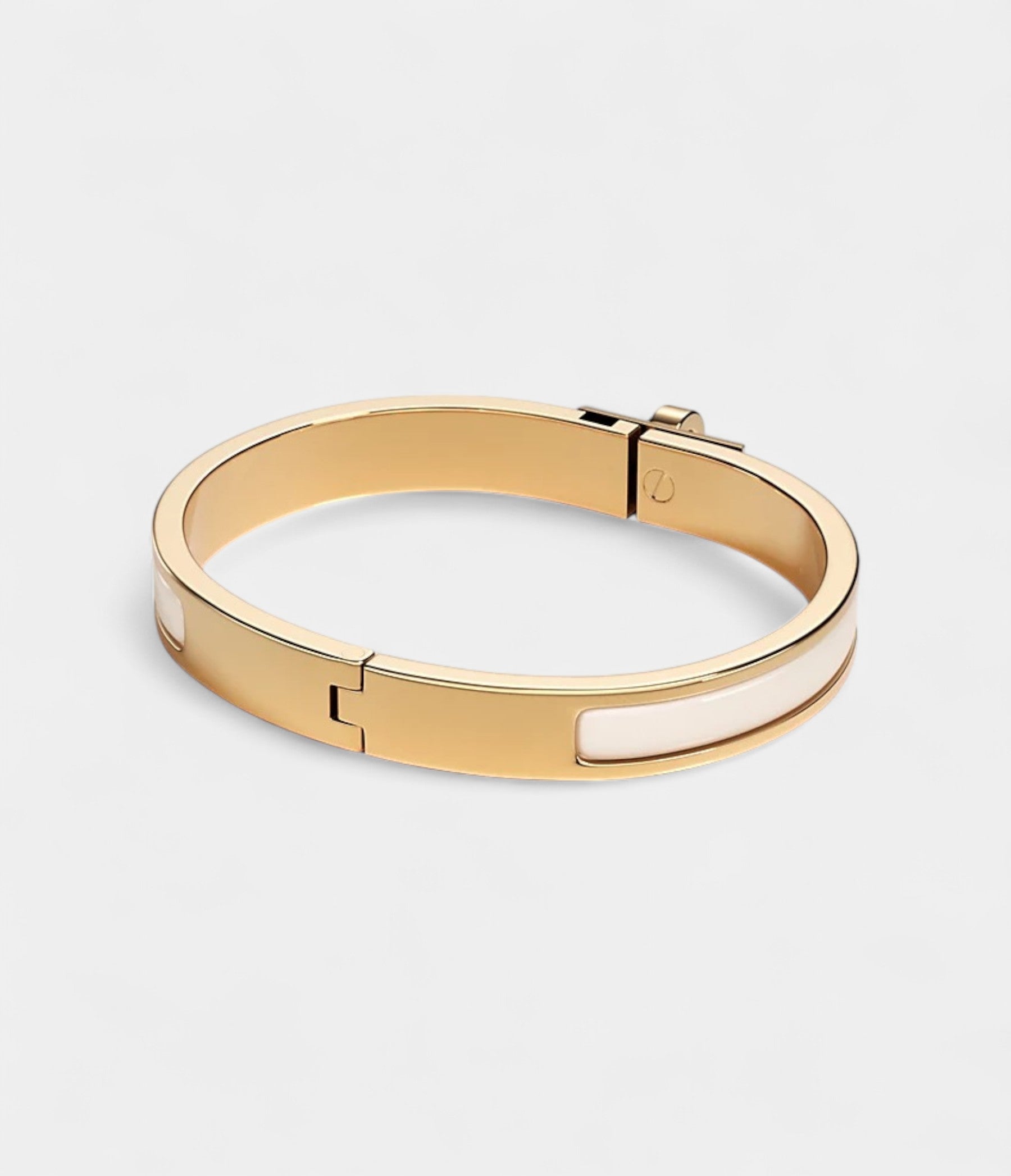 Hermès Mini Clic Kelly Bracelet Crème