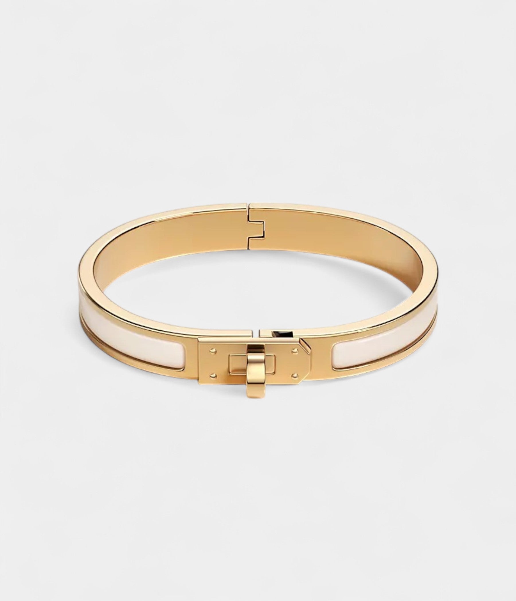 Hermès Mini Clic Kelly Bracelet Crème