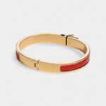 Hermès Mini Clic Kelly Bracelet Rouge Amarante