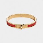 Hermès Mini Clic Kelly Bracelet Rouge Amarante