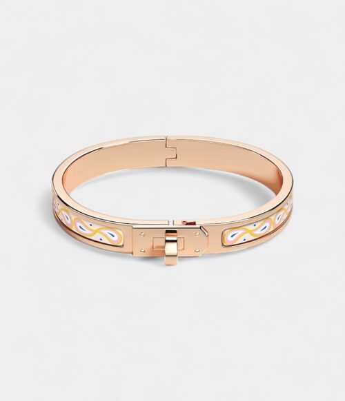 Hermès Mini Clic Kelly Palmettes Composées Bracelet Confettis