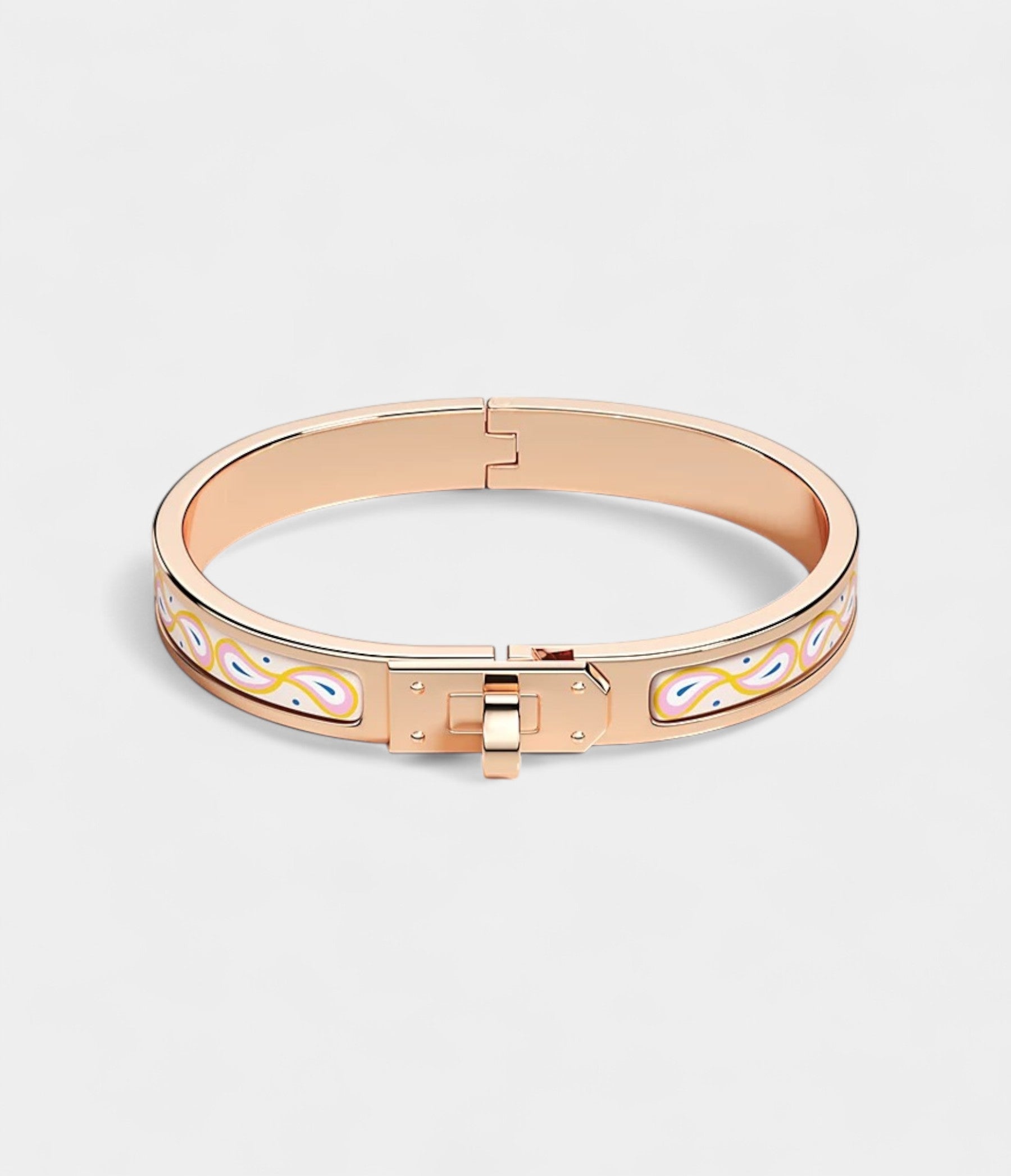 Hermès Mini Clic Kelly Palmettes Composées Bracelet Confettis