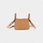 Hermès Mini Lindy Biscuit Clemence Palladium Hardware