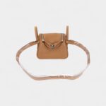 Hermès Mini Lindy Biscuit Clemence Palladium Hardware