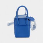 Hermès Mini Lindy Bleu France Swift Palladium Hardware