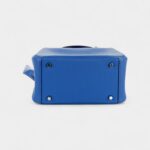 Hermès Mini Lindy Bleu France Swift Palladium Hardware