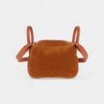 Hermès Mini Lindy Rose Azaleas Chamois Gold Grizzly Swift Gold Hardware