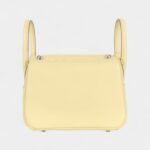 Hermès Mini Lindy Verso Yellow Milton Pearl Grey Clemence Palladium Hardware