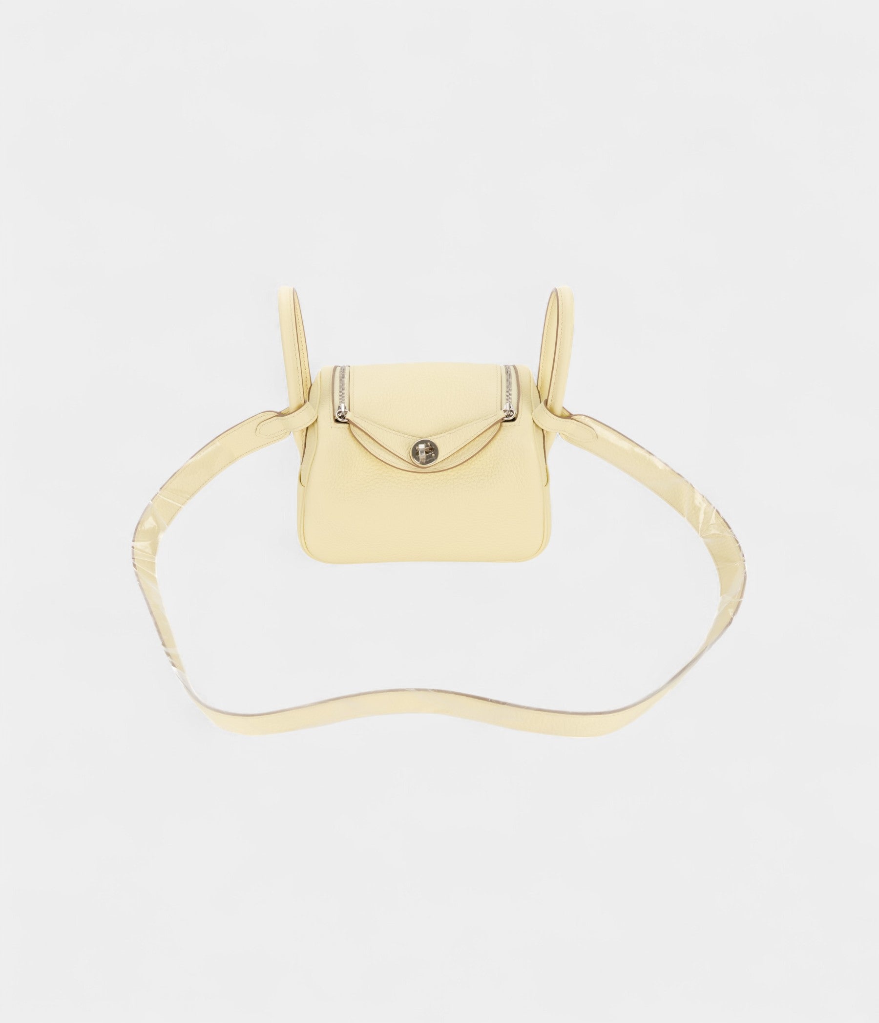 HermesMiniLindyVersoYellowMiltonPearlGreyClemencePalladiumHardware_7.jpg Hermès Mini Lindy Verso Yellow Milton Pearl Grey Clemence Palladium Hardware