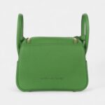 Hermès Mini Lindy Yucca Green Clemence Gold Hardware
