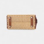 Hermès Naturel Wicker and Fauve Barenia Picnic Birkin 25 Palladium Hardware