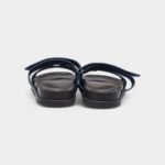 Hermes Navy Blue Nubuck Leather Chypre Sandals 42 EU