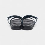 Hermès Navy Blue Suede Chypre Sandals 45.5 EU