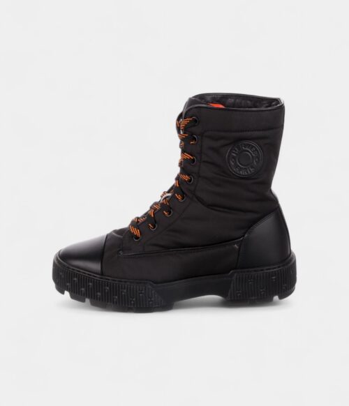 Hermès Nylon Combat Boots Rugged Strength Elevated Style
