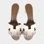 Hermès Oasis Sandal Himalaya Matte Niloticus Crocodile 36.5 EU