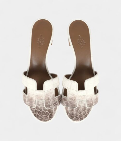 Hermès Oasis Sandal Himalaya Matte Niloticus Crocodile 36.5 EU
