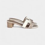Hermès Oasis Sandal Himalaya Matte Niloticus Crocodile 37 EU