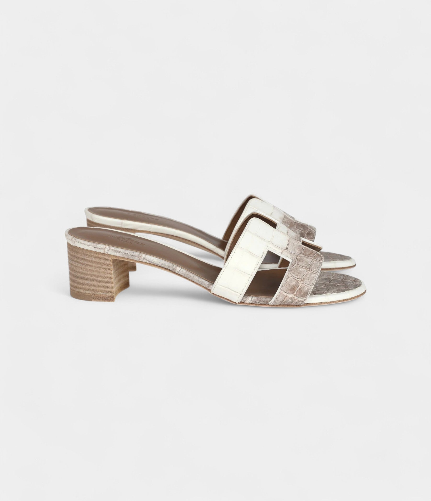 Hermès Oasis Sandal Himalaya Matte Niloticus Crocodile 37 EU