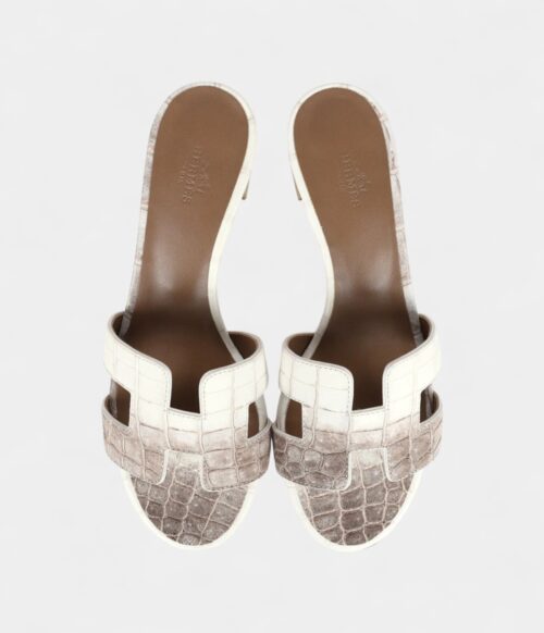 Hermès Oasis Sandal Himalaya Matte Niloticus Crocodile 37 EU